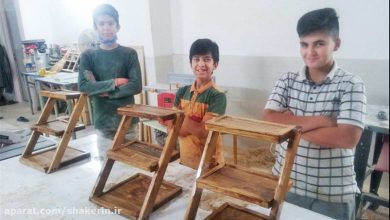 ساخت استند چوبی گلدان توسط دانشآموزان 5 ساخت استند چوبی گلدان توسط دانشآموزان