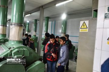 بازدید دانش‌آموزان از کارخانه آرد