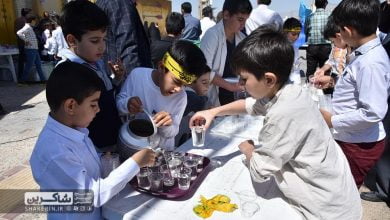 موکب دانش‌آموزی نیمه شعبان 16 پیش‌دبستان, جشن, جشن نیمه شعبان, دانش‌آموز, دبیرستان, شادی, شاکرین, شربت, شربت و شیرینی, شیراز, شیرینی, مدرسه, موکب, مولودی, میلاد امام زمان, هیئت